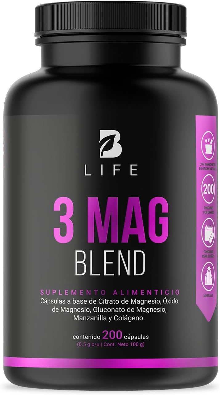 3 Mag Blend | Mezcla de Citrato, Óxido y Gluconato de Magnesio